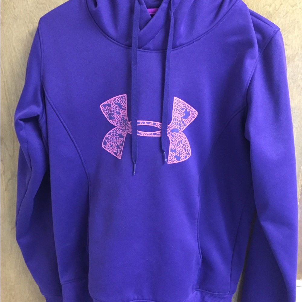 Purple Under Armour Ladies Cold Gear Hoodie SM/P - Picture 1 of 5